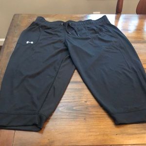 Under Armor, black Capri jogger